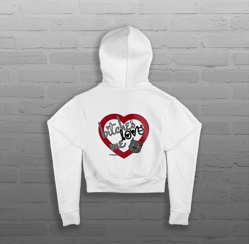 Dogs Love Me - Women - Cropped Hoodie