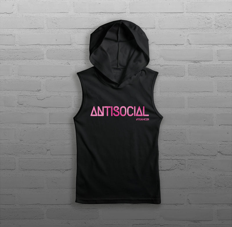 Antisocial - Women - Sleeveless Hoodie