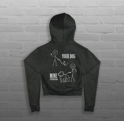 Your Dog, Mine - Women - Cropped Hoodie